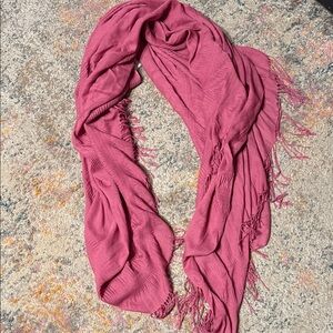 Large Pink Women's Scarf/Wrap/Blanket 84x60
